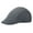 Gray, variant on Men's Mesh Flat Cap Breathable Summer Newsboy Hat Cabbie Flat Cap (White)