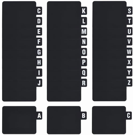 About 26Pcs Vinyl Record Dividers DVD A-Z Alphabet Dividers Plastic Alphabetical Dividers Organizer File Dividers with Alphabet Tabs for Album Media Book Shelf Storage DIY