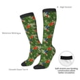 thumbnail image 5 of Picia Women Crew Soft Moisture-wicking Socks Parrots And Tropical Leaves Pattern Design Cotton Socks, One Size fit All, 5 of 9