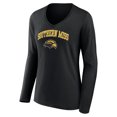 thumbnail image 2 of Women's Black Southern Miss Golden Eagles Campus Long Sleeve V-Neck T-Shirt, 2 of 3