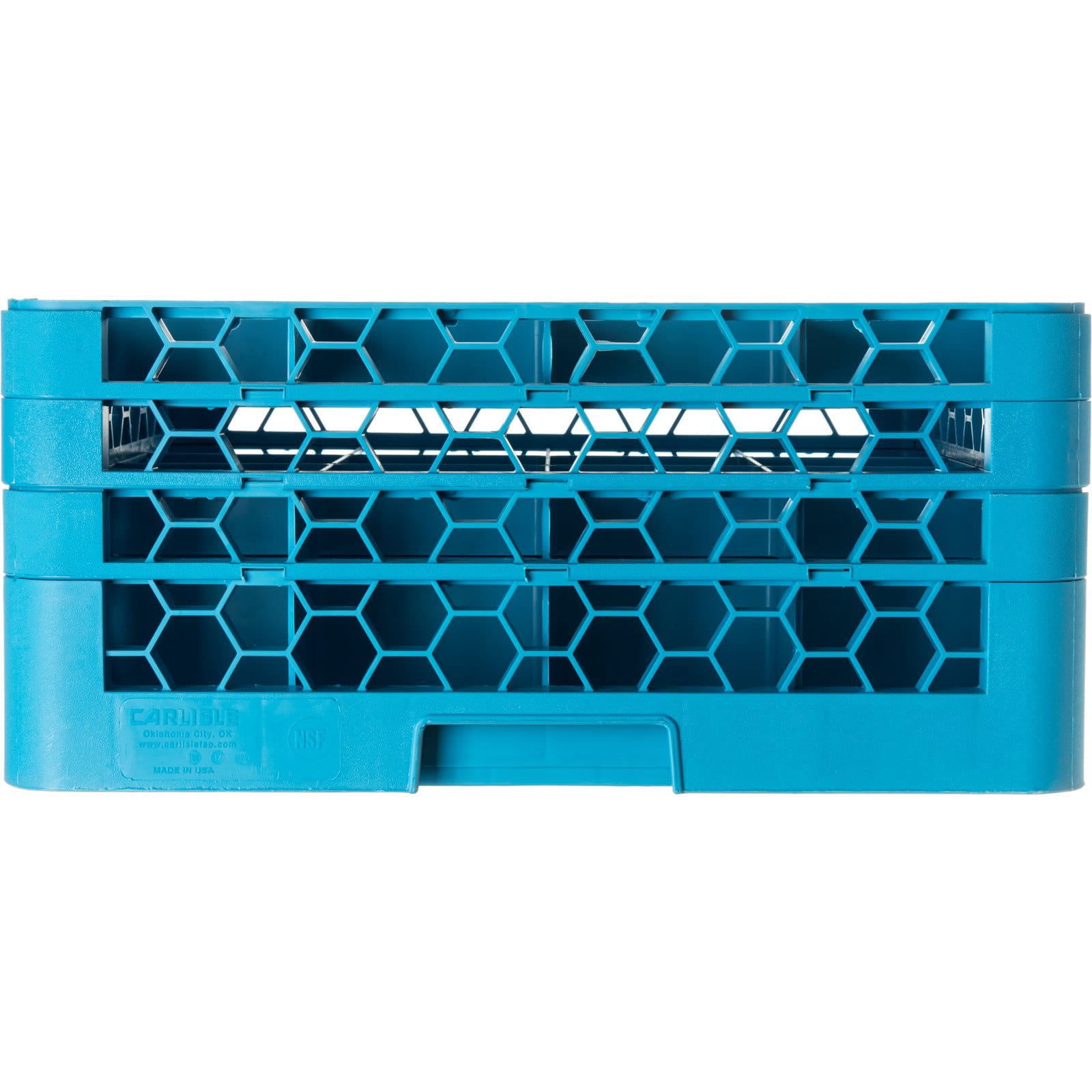 Carlisle RG16-314 OptiClean 16-Compartment Blue Glass Rack