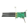 thumbnail image 1 of Tarjeta adaptadora Mini PCIE a PCIE PCB de recepción de señal fuerte y duradera 3 antenas Excelente rendimiento Tarjeta vertical Mini PCIE a PCIE para computadoras LHCER Otros, 1 of 8