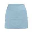 thumbnail image 4 of GEWSEY Women's 20" Knee Length Skorts Skirts Athletic Tennis Skorts Long Golf Skirt with Pockets Modest Skirts Light Blue, XL, 4 of 6