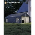 thumbnail image 3 of 12X20 Ft Carport, Portable Carport with 4 Roll-Up Windows,Doors,Car Port with 200g PE Tarp for Car Boat Truck Motorcycle, Waterproof & UV Protected, Anti-Snow Portable Garage Kit Tent, 3 of 8