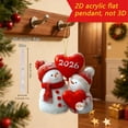 thumbnail image 3 of 2026 Christmas Snowman 2D Acrylic Car Rearview Mirror Pendant Decoration, 3 of 3