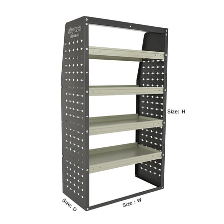 Shade&Beyond Adjustable Heavy Duty Steel Van Shelving  62.9 x49.6 x16.5 Cargo Van Organizer Shelving for Transit Sprinter NV Promaster & Metris