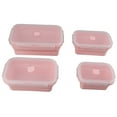 thumbnail image 1 of Food Storage Container,4pcs Silicone Food Storage Collapsible Food Container Collapsible Lunch Container Highly Recommended, 1 of 8