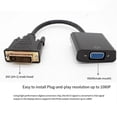 thumbnail image 7 of DVI to VGA Cable Adapter DVI-D 24+1 & DVI-I 24+5 to VGA Male to Female Adapter 1080P Full HD DVI to VGA Cable for HDTV PC Host Laptop Monitor and Projector, 0.2M 8in, 7 of 7
