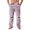 Purple, variant on WTOBBY Mens Christmas Flannel Sleep Pants with Festive Print Pockets, Soft Fleece-Lined Lounge Pants for Holiday, Cozy Winter PJ Bottoms for Men,Black L