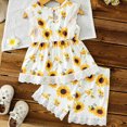 thumbnail image 5 of TOWED22 Baby Toddler Sweet 2pcs Outfits Tank Tee Sleeveless and Shorts Adorable Summer Clothing Sets Lovely(Yellow,12-18 M), 5 of 7