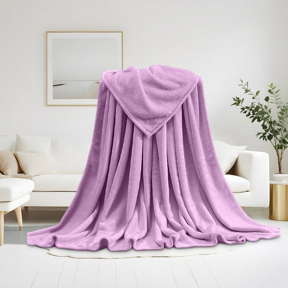 Holloyiver Fleece Blanket, 21.6 x 29.5 Inch Plush Throw Fuzzy Lightweight Super Soft Microfiber Flannel Blankets for Couch, Bed, Sofa Ultra Luxurious Warm and Cozy for All Seasons