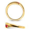 thumbnail image 4 of 1/5 Carat (ctw) Natural Ruby Ring in 10K Yellow Gold, 4 of 5