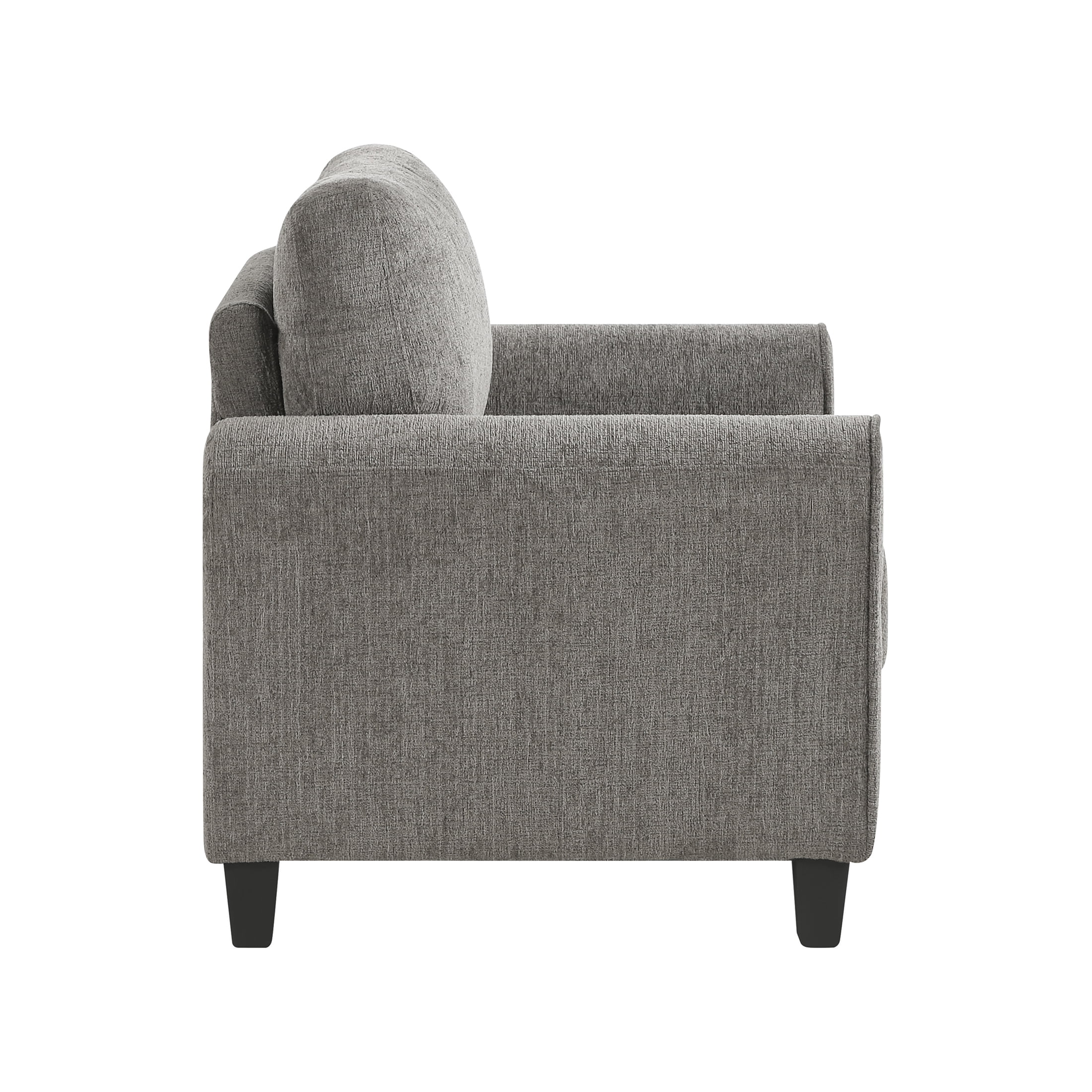 OakvillePark Sevoria Chenille Accent Chair, Brown