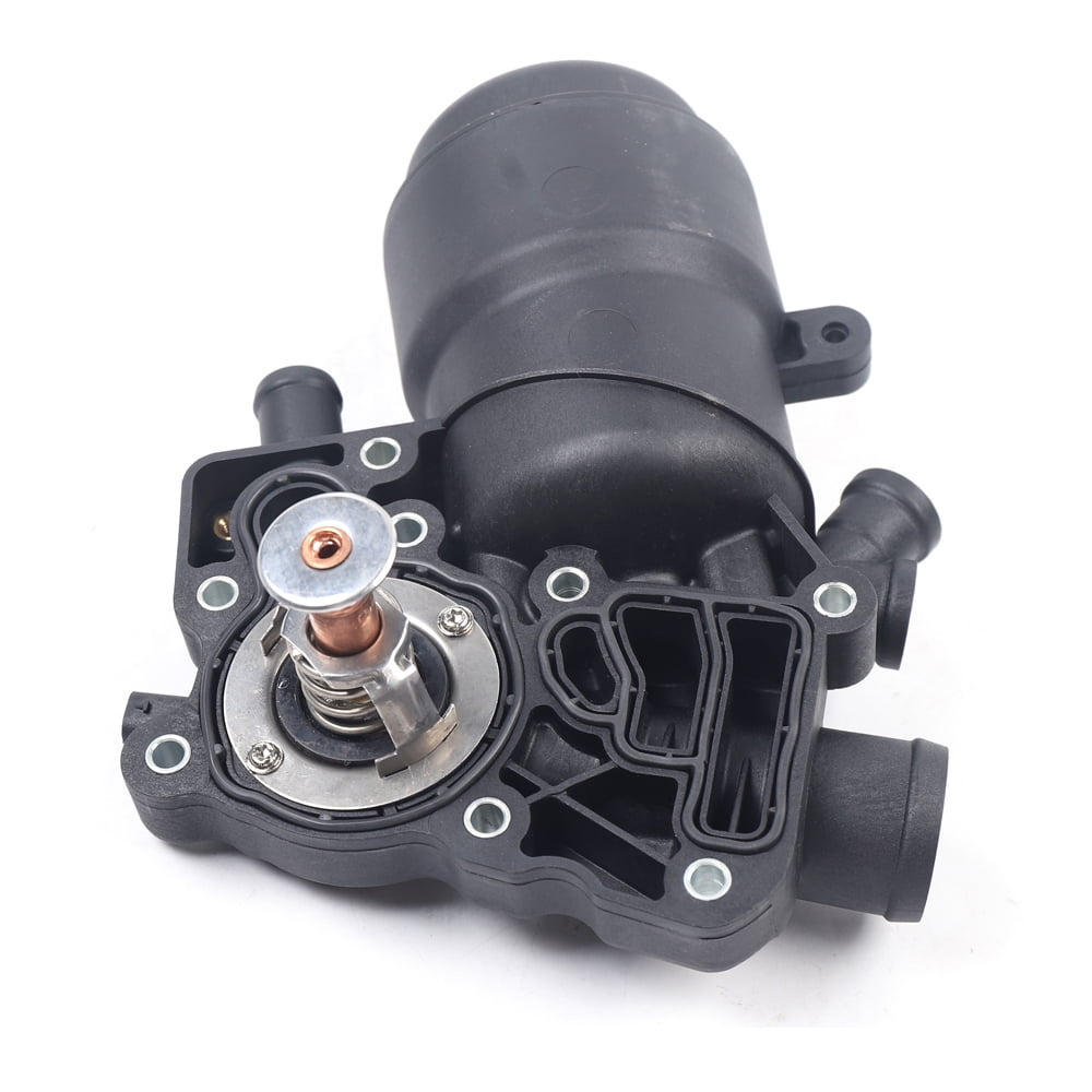 Engine Oil Filter Housing, Filter Housing, Black Engine Oil Filter Housing for 13-16 Audi Q5 Q7 A6 A7 A8 Quattro 3.0L