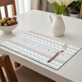 thumbnail image 6 of Placemat, Pioneer Flower Floral Print Pattern Place Mats Table Mat Set Of 2, PVC Washable Placemats for Party Kitchen Dining Decoration, 18x12 Inch, Fade Resistant, 6 of 6