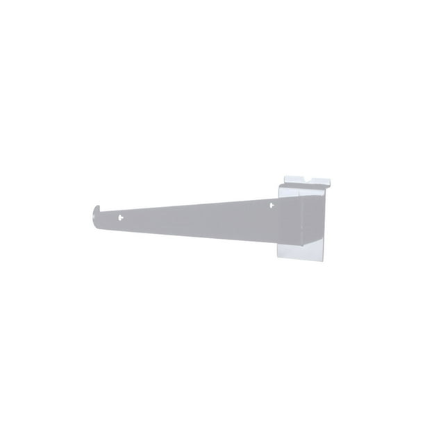 10 inch White Shelf Bracket for Slatwall Pack of 5