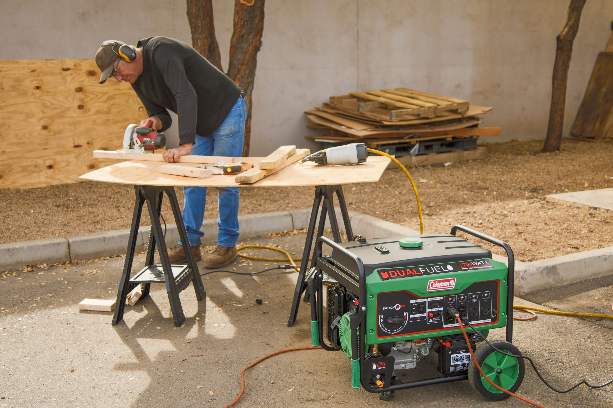 Coleman Powersports DF7750 7750w Gas Powered Power Ride-On Generator
