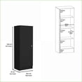 thumbnail image 6 of Kitchen Pantry Cabinet, 47" H One Door with 4 Shelves, Black | Particle Board | Particle Board, 6 of 7
