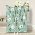 thumbnail image 6 of Bunny Blanket for Girls Blanket Rabbits Flannel Fleece Throw Blanket for Living Room Bedroom Sofa Couch Warm Soft Bed for Kids Adults 27.56"x39.37", 6 of 6