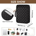 thumbnail image 3 of Haosy Accordion File Organizer Zipper Binder 500 Sheet 6-Tab Expanding File Folder Multi-Pocket 1.2 Inch 3 Ring Soft Pink Star Flower, 3 of 7