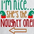 thumbnail image 3 of CafePress - Im Nice She's Naughty Elf Hat Zip Hoodie - Zip Hoodie, Classic Hooded Sweatshirt with Metal Zipper, 3 of 4
