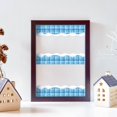 thumbnail image 4 of Borde BeYuMi Winter con forma de copo de nieve a cuadros, 20 m, azul, 4 of 6