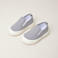 thumbnail image 2 of Dakaela 6M-8Y Infant Baby Girls Boys Canvas Shoes Soft Sole Toddler Slip on Walking Shoes Newborn Crib Loafers Casual Sneakers Grey 8.5, 2 of 6