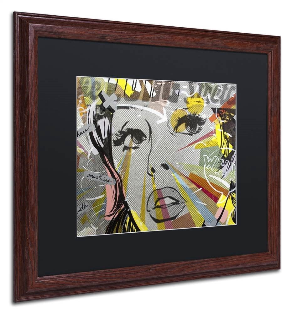 Dan Monteavaro 'The Long Stretch' Black Matted Framed Art