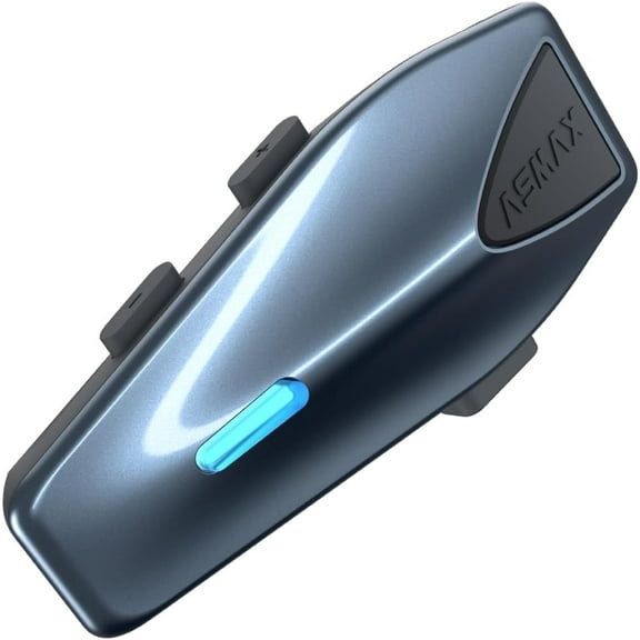 ASMAX S1 Motorcycle Helmet Bluetooth Intercom,Smart Voice Control Headset,8-Rider Mesh System,V5.4 Audio Multitasking/Music Sharing/FM Radio,1 Pack