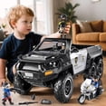 thumbnail image 2 of Coche de policía de juguete MSKOLER Police Truck con luz y sonido para niños de 3 a 8 años, 2 of 9