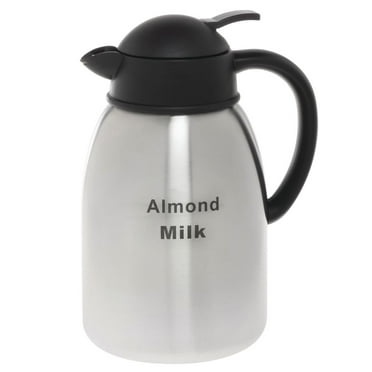 HUBERT® Cream Server with Etched Almond Milk Imprint 1.9 L Stainless Steel