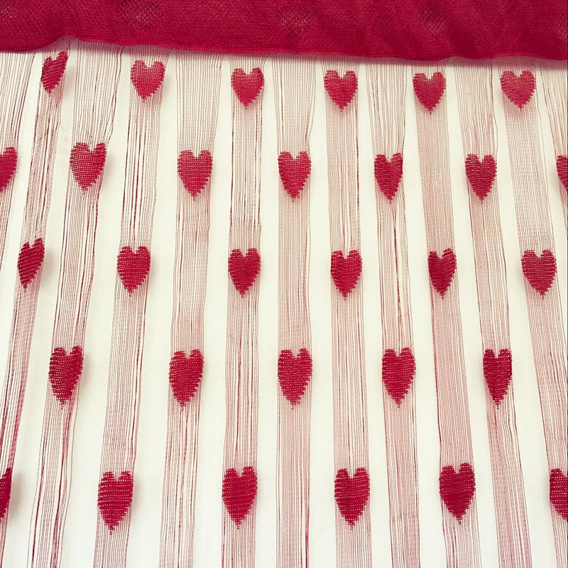 100x200cm Love Heart Line Tassel String Curtain Window Door Divider Valance Cute 