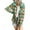 Green, variant on PATLOLLAV Womens Long Sleeve Plaid Hooded Drawstring Single Breasted Cardigan Tops