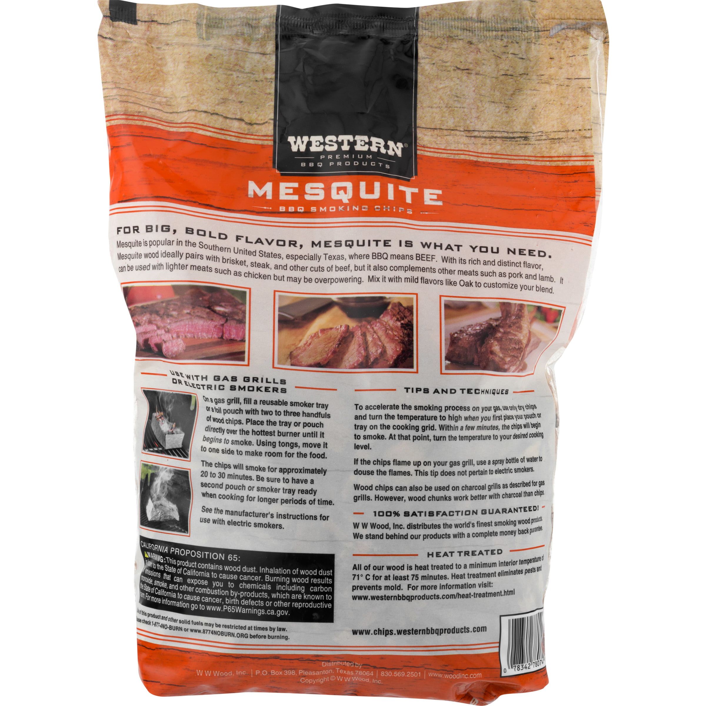 Down the Cove 500g Mesquite Wood Chips/Wood Dust for Hot Smokers/Smoking Ovens/BBQ