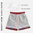 thumbnail image 3 of FORMRS Boys Swim Trunks Quick Dry Mesh Liner Boardshorts Sizes XS-XL, Red Green Pattern, 3 of 7