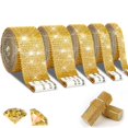 thumbnail image 1 of CUITING 5 Rolls Super Self Adhesive Art & Craft Tape with 2 mm Rhinestones Strips Sticker(Silver), 1 of 7