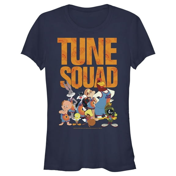 Junior's Space Jam: A New Legacy Full Tune Squad Graphic Tee Navy Blue Medium