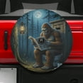 thumbnail image 2 of Lotusprinthandmade Funny Bigfoot Spare Tire Cover With Backup Camera Hole 6 Sizes (33 in.), unique bigfoot design wheel cover, 2 of 6