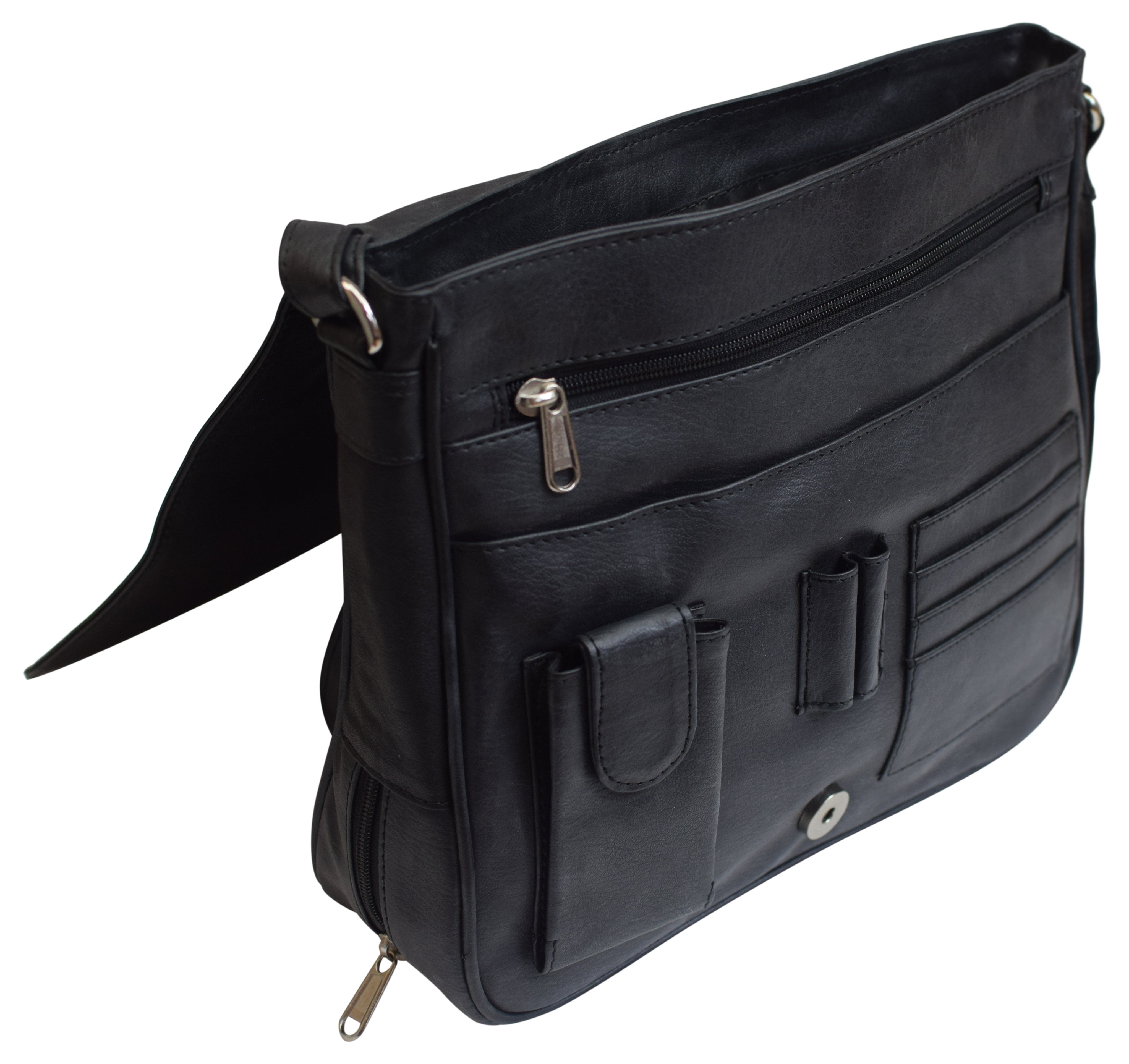 black travel purse