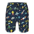 thumbnail image 4 of Naloa Funny Spaceships Men's Beach Shorts, Surfing shorts, Swim trunks, Quick Dry Swim Trunks for Surfing Beach Fun - XX-Large, 4 of 9