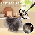 thumbnail image 6 of Neasyth Feather Duster, Extendable Ostrich Duster for Cleaning High Ceilings Lights Cupboards, 90.55 in, 6 of 8