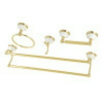 Kingston Brass Victorian 4-Piece Bathroom Hardware Set, Polished Brass Finish