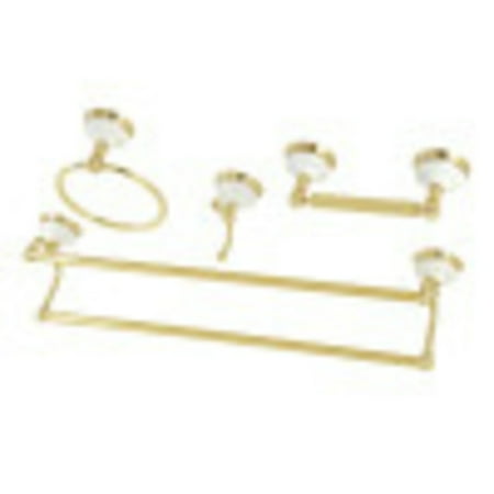 Kingston Brass Victorian 4-Piece Bathroom Hardware Set, Polished Brass Finish