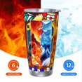 thumbnail image 6 of Saiise Geometry Dash Print Tumbler 20 Oz Stainless Steel Vacuum Insulated with Straw Coffee Cup for Home,Office,Outdoor Works Great for Ice Drinks and Hot Beverage, 6 of 8