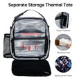 thumbnail image 4 of HAWEE Reusable Insulated Lunch Bag for Women - Portable Thermal Meal Tote with Adjustable Shoulder Strap & Bottle Pocket, Small Soft Cooler for Office, Work, Beach, Picnic & Travel, 4 of 7