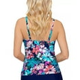 thumbnail image 2 of Island Escape Women's Sail Away Gemini Underwire Tankini Top Swimsuit Blue Size 12, 2 of 2