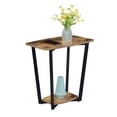 thumbnail image 2 of Contemporary Graystone End Table with Shelf - Urban-Inspired Industrial Design - Generous Surface Area - Distinctive Lower Tier for Home Decor - Barnwood/Black, 2 of 3