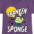 thumbnail image 3 of SpongeBob SquarePants - Franken Sponge - Toddler And Youth Girls Short Sleeve Graphic T-Shirt, 3 of 6