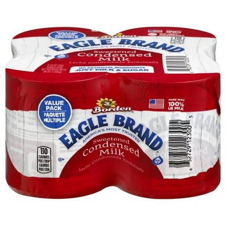 Eagle Brand Sweetened Condensed Milk Value Pack 4 - 14 oz Cans