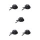 thumbnail image 2 of sweethay Mujer Hombre Gorros Cocinero Cocinero Trabajo Catering Gorros Cocina Vajilla Negra Vajilla Negra 5Conjunto, 2 of 6